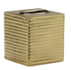 Chelsea House Polished Gold Carson Tissue Box-0