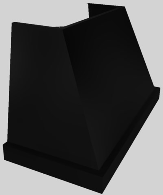 Vent-A-Hood® Designer Series 48" Black Wall Mounted Range Hood-3