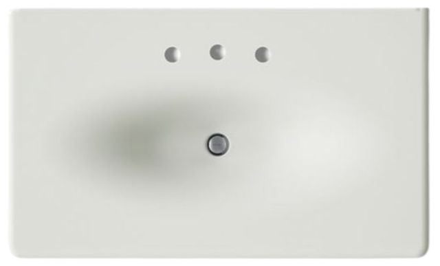 Kohler Iron/Impressions® Dune 37" Widespread Enameled Cast Iron Vanity Top with Integrated Oval Sink-1