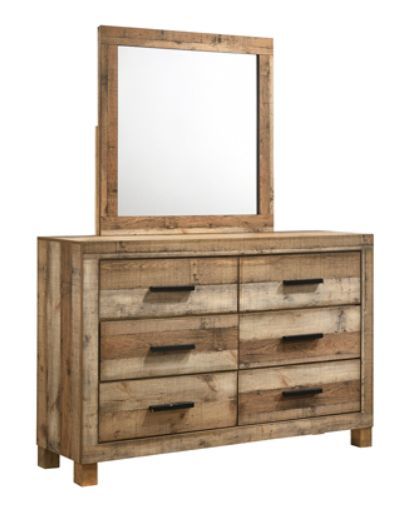 American Wholesale Furniture Salt Creek 3-Piece Rustic Sand Queen Bedroom Set-2