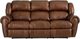 HomeStretch Laredo Cognac Leather Manual Reclining Sofa-1