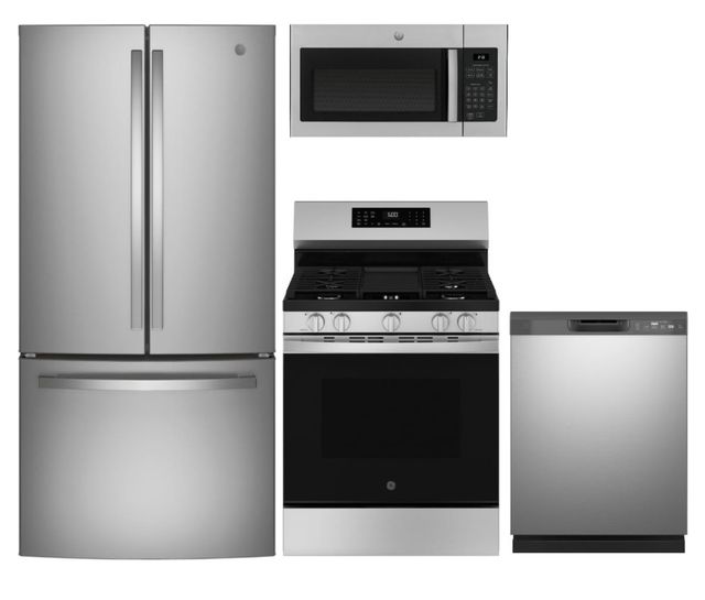 GE 4 Piece Stainless Steel Kitchen Package-0