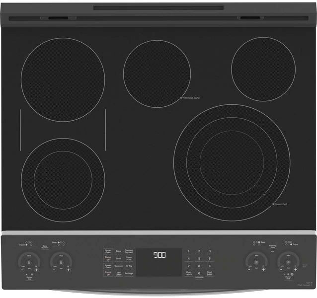 GE Profile™ 30" Fingerprint Resistant Stainless Steel Slide In Electric Range-3
