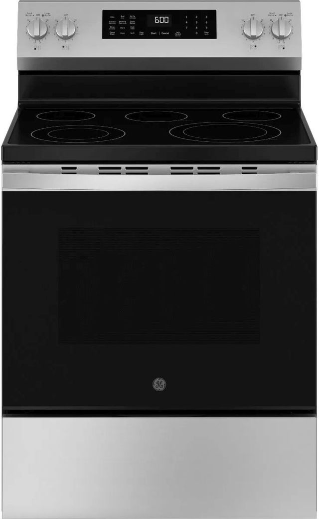 GE® 600 Series 30" Fingerprint Resistant Stainless Steel Freestanding Electric Range-0