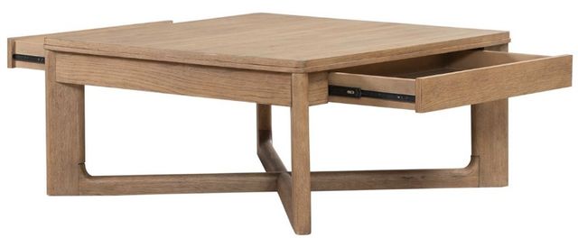 Liberty Furniture Ballentine Weathered Bronze Square Cocktail Table-4