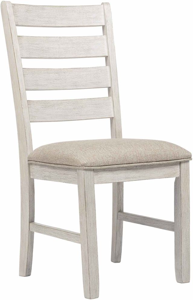 Signature Design by Ashley® Skempton 7-Piece White/Light Brown Dining Table Set-2