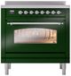 Ilve® Nostalgie II Series 36" Emerald Green Pro Style Induction Range-0