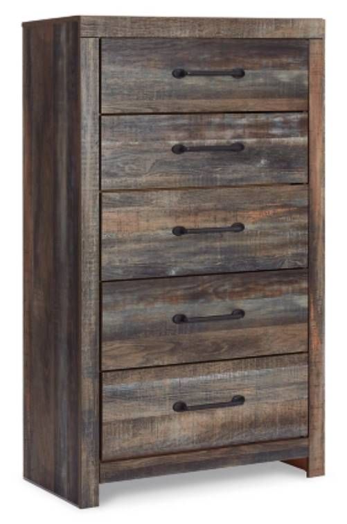 Signature Design by Ashley® Drystan 6-Piece Brown Rustic Queen Storage Bed Set-4