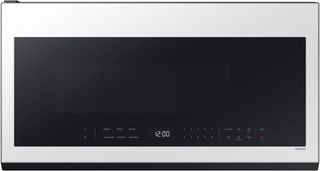 Samsung Bespoke 2.1 Cu. Ft. White Glass Over The Range Microwave