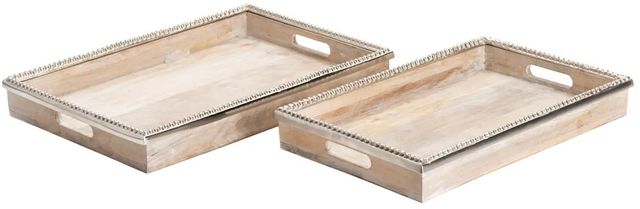 Crestview Collection Lana 2-Piece Natural Tray Set-0