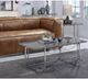 ACME Furniture Adelae Gray End Table with Chrome Base-2