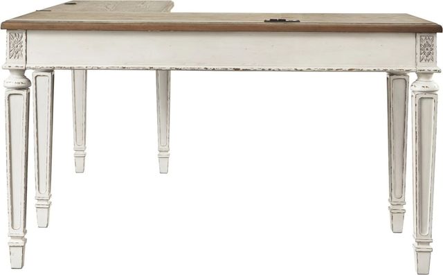 Signature Design by Ashley® Realyn 2-Piece Brown/White Office Desk-1