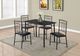 Monarch Specialties Inc. 5 Piece Black Dining Room Set-2