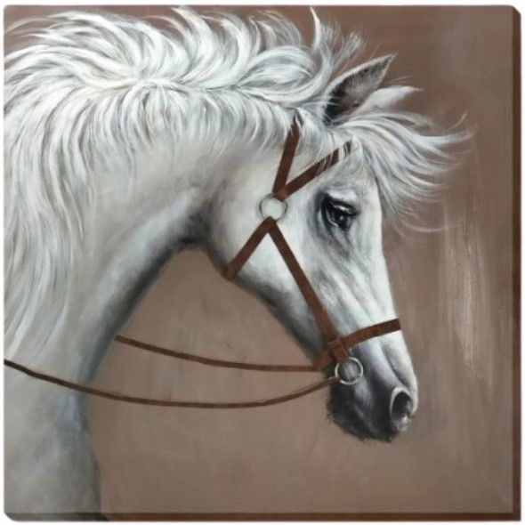 Classy Living Contemplative Majestic Plaid Crowned Muse Wall Art-0