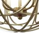 YHD Satin Brass 6-Light Chandelier-4