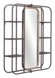 Zuo Modern Alice Gray Mirror with Shelves-1