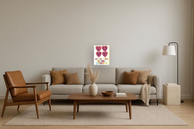Classy Living Rainbow Love Collage Wall Art-1