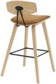 Armen Living Fox 2-Piece Camel/Oak Barstool Set-3