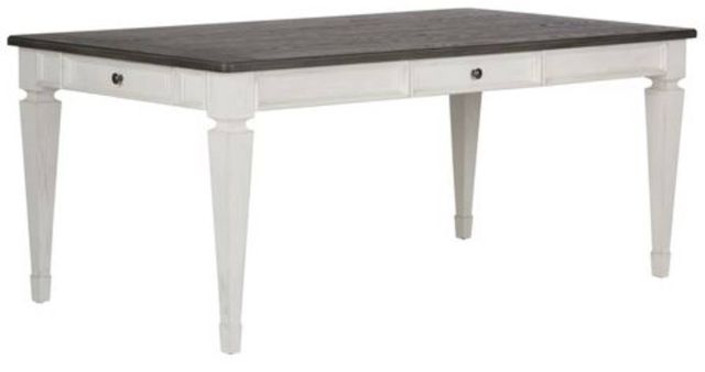 Liberty Furniture Allyson Park 5-Piece Charcoal/Wirebrushed White Rectangular Table Set-2