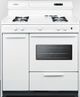 Summit® 36" White Pro Style Gas Range-0