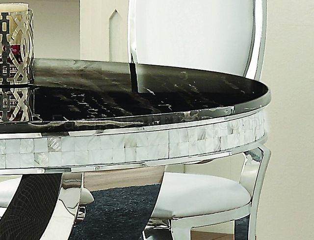 Coaster® Anchorage 5-Piece Chrome Dining Set-3