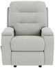 Flexsteel® Kerrie Silver Glacier Swivel Gliding Recliner-1