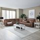 Liberty Furniture Beckham 7-Piece Aline Saddle Leather Leather Power Reclining Curved Sectional-2
