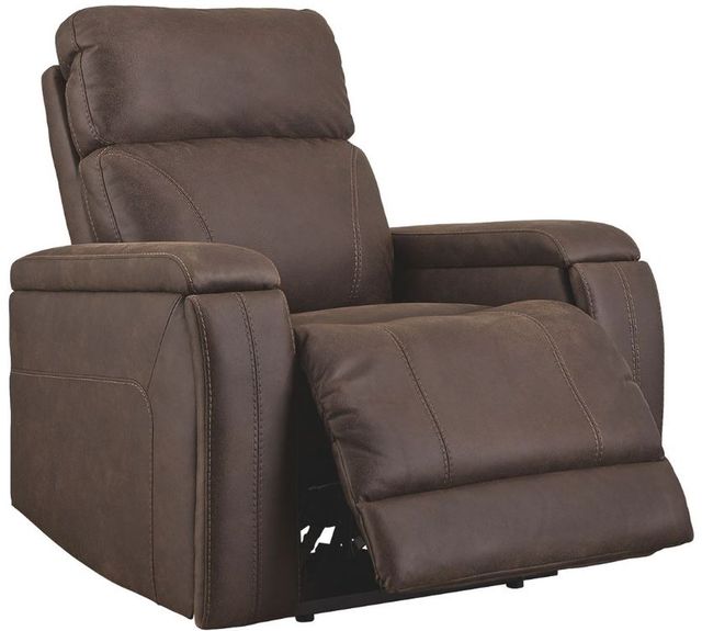 Signature Design by Ashley® Rowlett Walnut Power Recliner-1