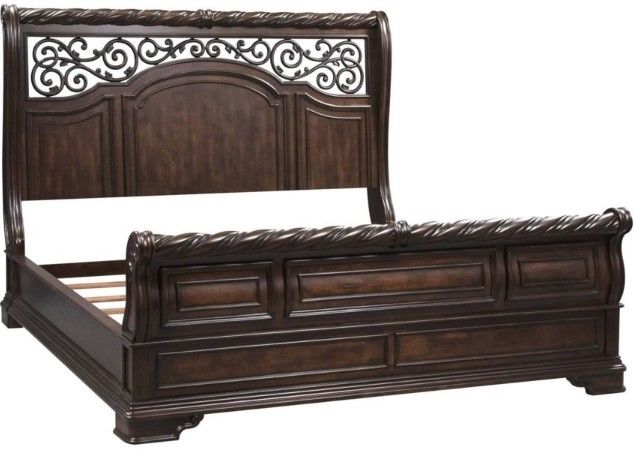 Liberty Furniture Arbor Place Brownstone Queen Sleigh Bed-1