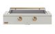 Caliber™ Rockwell Social 48" Antique White Built-In Liquid Propane Outdoor Griddle with Gold Hardware-0