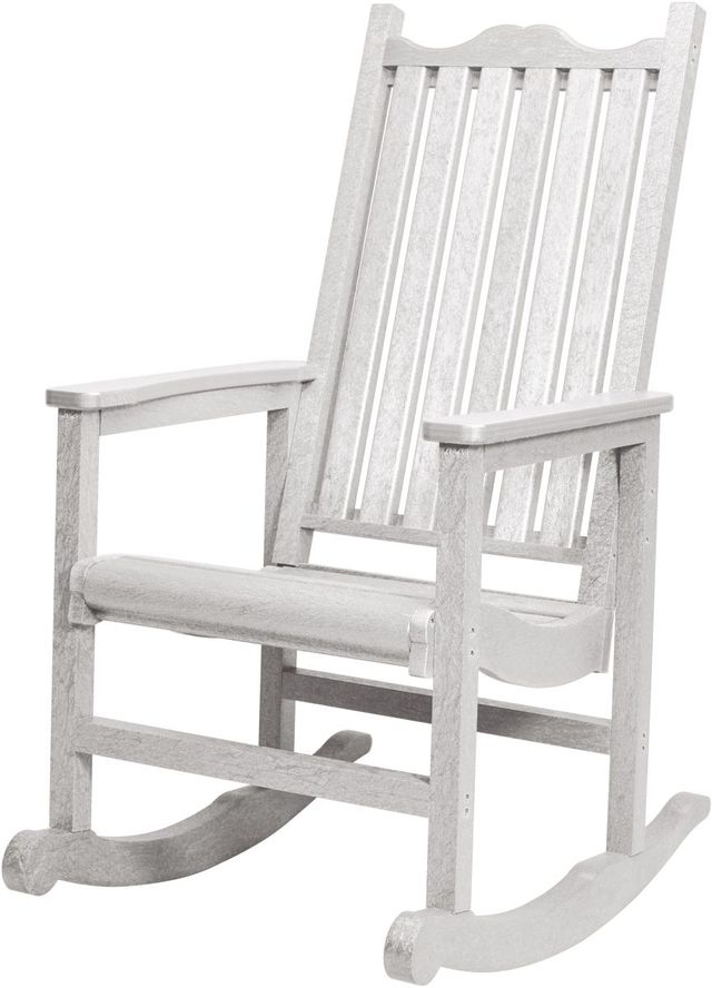 C.R. Plastic Generation Line White Porch Rocker-1