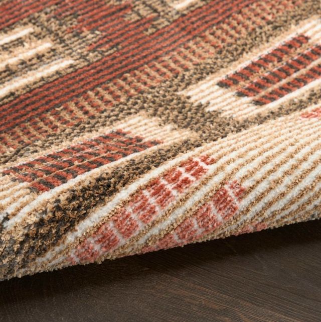 Nourison Home™ Nordic NRC16 Rust 5'x7' Style 3 Area Rug-3