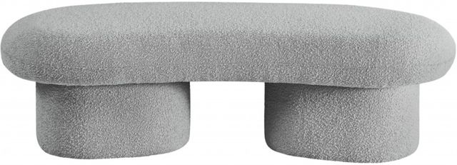 Meridian Furniture Luka Gray Bench-1