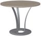 Amisco Customizable Dalia Thermo Fused Laminate Round Table with Metal Turnip Base-0