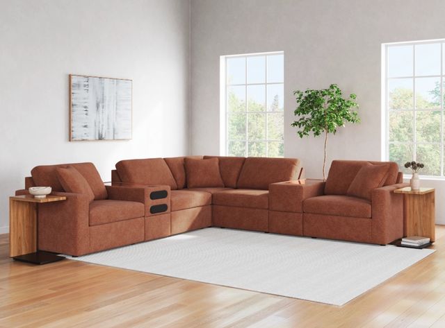 Signature Design by Ashley® Modmax 7-Piece Spice Balanced Sectional with Audio and Storage Consoles-1