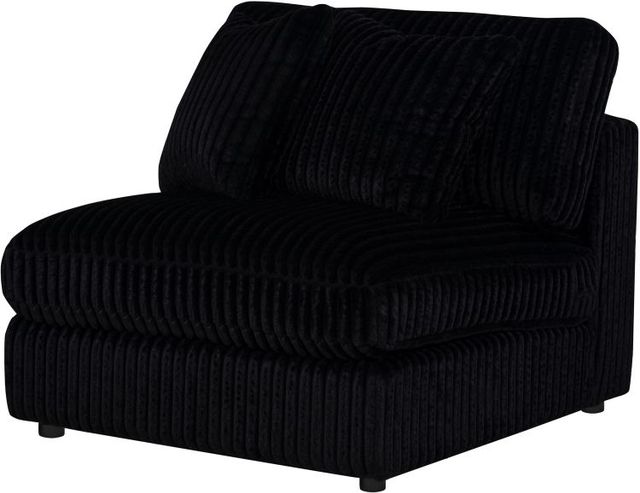 Coaster® Blaine Black Upholstered Armless Chair-3