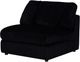 Coaster® Blaine Black Upholstered Armless Chair-4