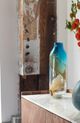 Moe's Home Collection Mystic Blue Brown and Blue Tall Vase-2