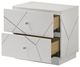 ACME Furniture Esther White/Silver High Gloss Nightstand-5