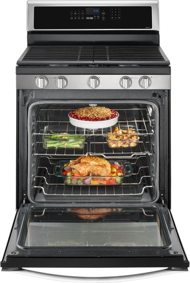 Whirlpool® 30" Fingerprint Resistant Stainless Steel Freestanding Gas Range-2