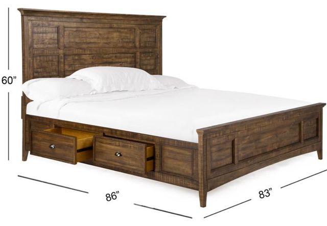 Magnussen Home® Bay Creek Toasted Nutmeg King Storage Panel Bed-2
