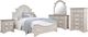 Liberty Furniture Magnolia Manor 5-Piece Antique White/Weathered Bark Queen Panel Bedroom Set-0
