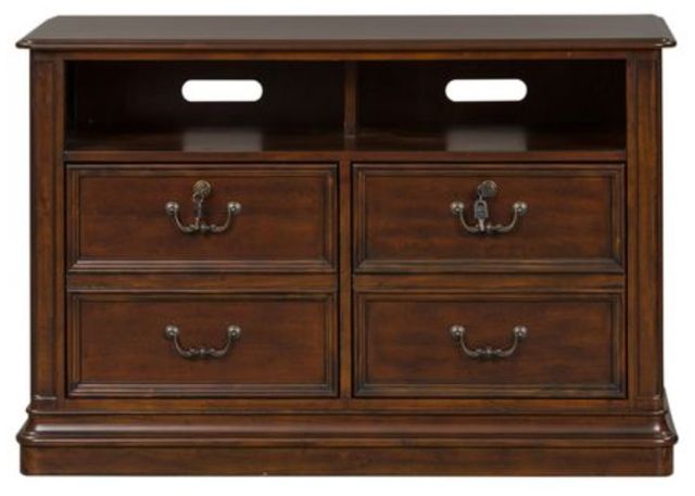 Liberty Furniture Brayton Manor Cognac Junior Executive Media Lateral File-2