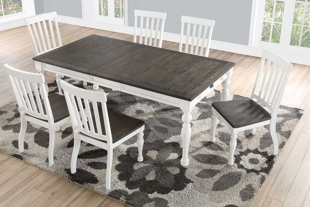 Steve Silver Co. Joanna 7-Piece Ivory/Mocha Dining Table Set-0