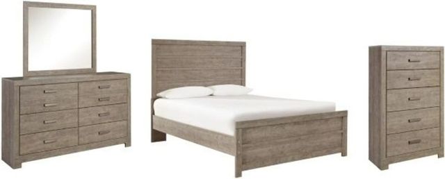 Signature Design by Ashley® Culverbach 4-Piece Gray Full Panel Bed Set-0
