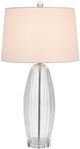 Cal® Lighting & Accessories Bullet Shaped 2-Piece Chrome/Clear Table Lamp Set-1