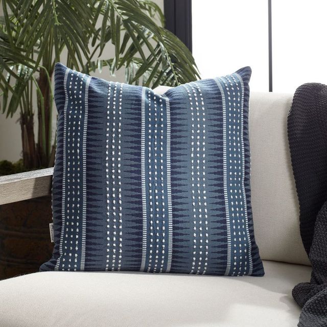 Uttermost® Backgammon Slate Polyester Indoor-Outdoor Pillow-1