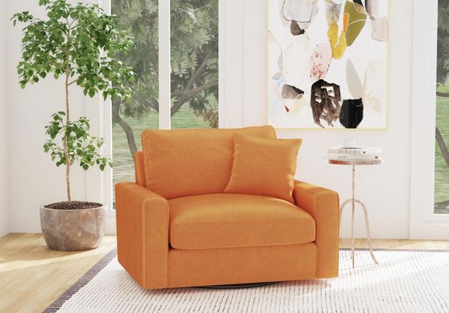 Style Line United Persimmon Swivel Chair-1