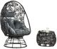 ACME Furniture Hikre 2-Piece Black/Charcoal Metal/Wicker Outdoor Conversation Set-0
