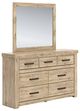 Signature Design by Ashley® Oliandon Light Brown Dresser and Mirror-0